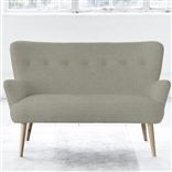 Florence 2 Seater - Self Buttons - Beech Leg - Brera Lino Pebble