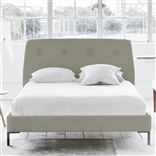 Cosmo Bed - Self Buttons - Superking - Metal Leg - Brera Lino Pebble