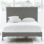Square Bed - Superking - Metal Leg - Brera Lino Granite