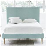 Square Bed - Superking - Beech Leg - Brera Lino Celadon