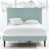 Square Bed - Superking - Walnut Leg - Brera Lino Celadon