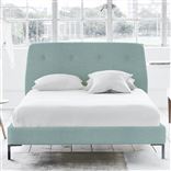 Cosmo Bed - Self Buttons - Superking - Metal Leg - Brera Lino Celadon