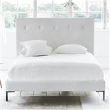 Polka Bed - White Buttons - Superking - Metal Leg - Brera Lino Alab...