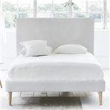 Square Bed - Superking - Beech Leg - Brera Lino Alabaster