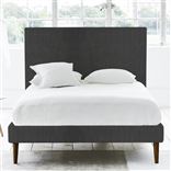 Square Bed - Superking - Walnut Leg - Brera Lino Espresso