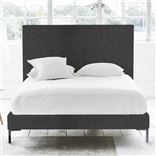 Square Bed - Superking - Metal Leg - Brera Lino Espresso