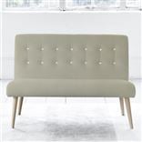 Eva 2 Seater - White Buttons - Beech Leg - Cassia Dove