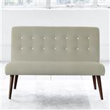 Eva 2 Seater - White Buttons - Walnut Leg - Cassia Dove