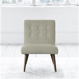 Eva Chair - White Buttons - Walnut Leg - Cassia Dove