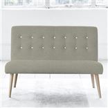 Eva 2 Seater - White Buttons - Beech Leg - Brera Lino Pebble