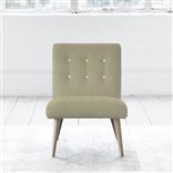 Eva Chair - White Buttons - Beech Leg - Elrick Hessian