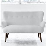 Florence 2 Seater - White Buttons - Walnut Leg - Cassia Chalk