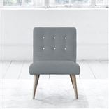 Eva Chair - White Buttons - Beech Leg - Elrick Zinc