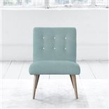 Eva Chair - White Buttons - Beech Leg - Brera Lino Celadon