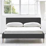 Square Low Bed -  Single  -  Beech Leg  -  Rothesay Smoke