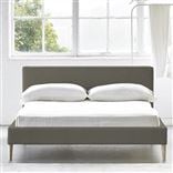 Square Low Bed -  King  -  Beech Leg  -  Rothesay Pumice