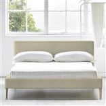 Square Low Bed -  Superking  -  Beech Leg  -  Elrick Natural