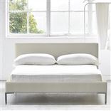 Square Low Bed -  Double  -  Metal Leg  -  Elrick Alabaster