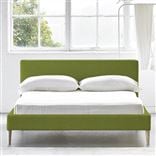 Square Low Bed -  Superking  -  Beech Leg  -  Cassia Apple