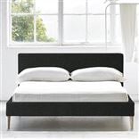 Square Low Bed -  Superking  -  Beech Leg  -  Cassia Slate