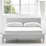 Square Low Bed -  Superking  -  Beech Leg  -  Cassia Chalk