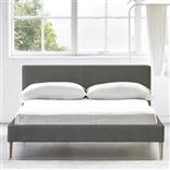 Square Low Bed -  Superking  -  Beech Leg  -  Brera Lino Granite