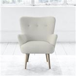 Florence Chair - Self Buttonss - Beech Leg - Conway Ivory