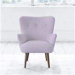 Florence Chair - Self Buttonss - Walnut Leg - Conway Orchid