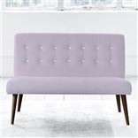 Eva Sofa - White Buttons - Walnut Leg - Conway Orchid