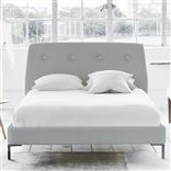Cosmo Bed - White Buttons - Superking - Metal Leg - Conway Platinum