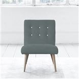 Eva Chair - White Buttonss - Beech Leg - Rothesay Aqua