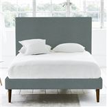Square Bed - Superking - Walnut Leg - Rothesay Aqua