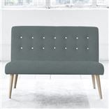 Eva Sofa - White Buttons - Beech Leg - Rothesay Aqua