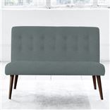 Eva Sofa - Self Buttons - Walnut Leg - Rothesay Aqua