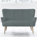 Florence Sofa - Self Buttons - Beech Leg - Rothesay Aqua