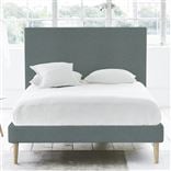 Square Bed - King - Beech Leg - Rothesay Aqua