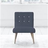 Eva Chair - White Buttonss - Beech Leg - Rothesay Denim