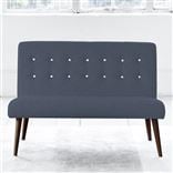 Eva Sofa - White Buttons - Walnut Leg - Rothesay Denim