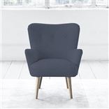 Florence Chair - Self Buttonss - Beech Leg - Rothesay Denim