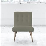 Eva Chair - Self Buttonss - Beech Leg - Rothesay Linen