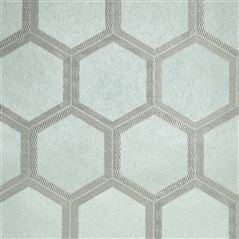 Zardozi Eau De Nil Geometric Wallpaper