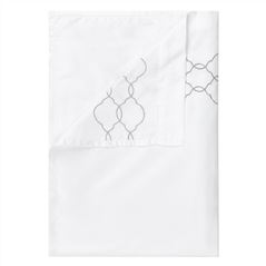 Rabeschi Alabaster Embroidered Sheets & Pillowcases