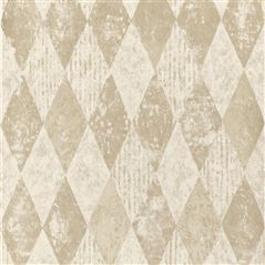 Arlecchino Linen Brown Wallpaper