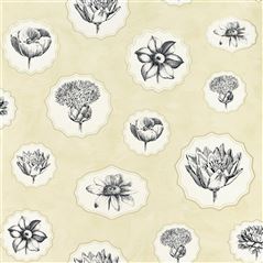 Herbariae Primevere Yellow Wallpaper