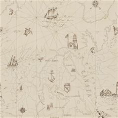 Shipping Lanes Map Bone Ralph Lauren Wallpaper