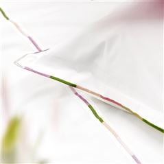 Pimlico Peony Plain White Bed Linen