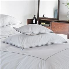 Astor Silver & Slate White Bed Linen