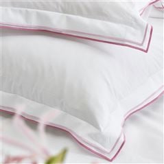 Astor Rose & Blossom Plain White Bed Linen