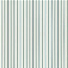 Basil Stripe Teal Blue Ralph Lauren Wallpaper