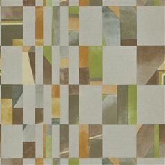 Parterre Turmeric Geometric Wallpaper